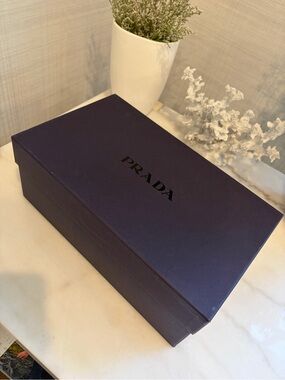 Prada Box in Dark Navy with Black Logo